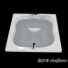 酒店宾馆浴缸3d模型下载