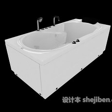大型浴缸3d模型下载