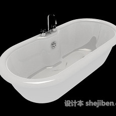 家居简单浴缸3d模型下载