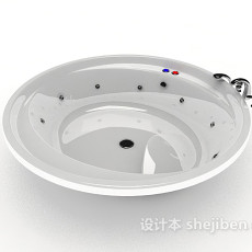现代家居浴缸3d模型下载