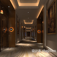 高级酒店宾馆3d模型下载