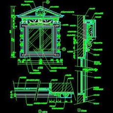 CAD窗详图素材17--CAD图块素材