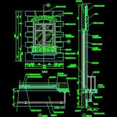 CAD窗详图素材18--CAD图块素材