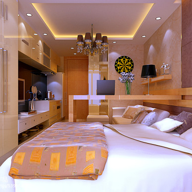 现代卧室精装公寓设计效果图