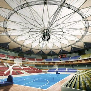 硅pu球场吊顶造型装修设计