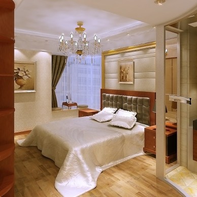 欧式现代卧室装修效果图大全2012图片