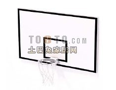 体育健身器材-篮球框3套3d模型下载