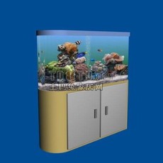 鱼缸柜3d模型下载