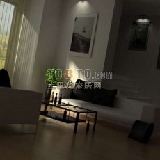 客厅3套（高品质国外，带材质贴图）3d模型下载