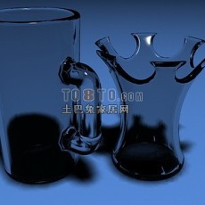 玻璃装饰瓶子3d模型下载