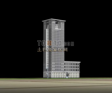 现代建筑模型/高楼大厦/商场3d模型免费下载6