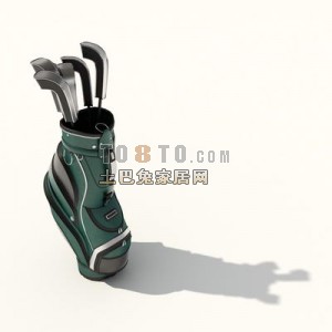 高尔夫球具3D模型