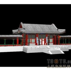 中式古典建筑3d模型下载