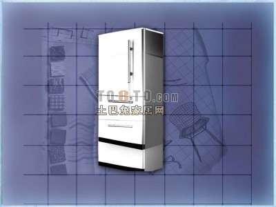 冷冻冰箱3d模型下载
