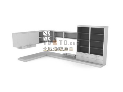 办公柜-文件柜3D模型14-5套