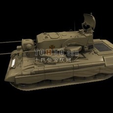 坦克兵器素材283d模型下载