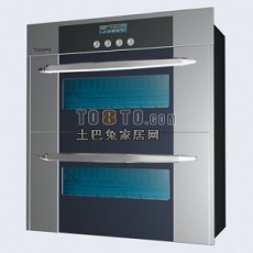 灰色现代风格厨房电器3d模型下载