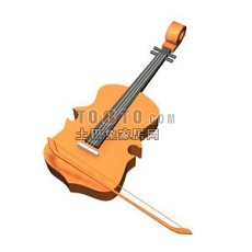 小提琴-乐器素材33d模型下载