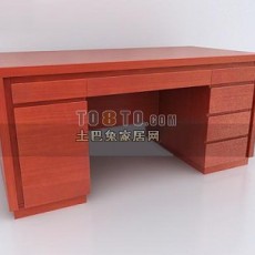 古典中式书桌123d模型下载