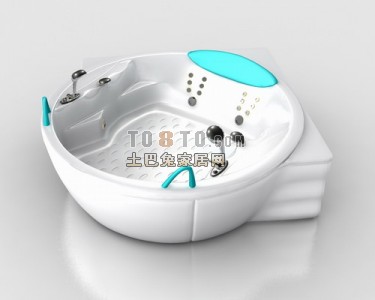 按摩浴缸3d模型下载