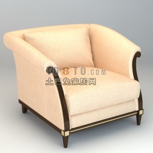 精致饱满2012新款欧式沙发3d模型