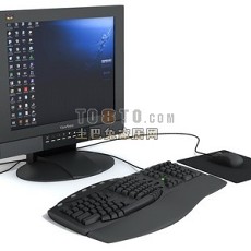 电脑液晶显示屏幕3d模型下载