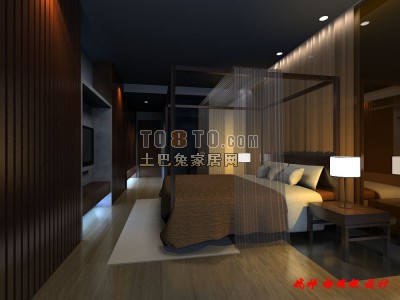 高品位卧室空间设计3d模型下载