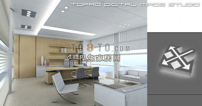办公室3D模型下载14