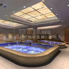 游泳池3d模型下载