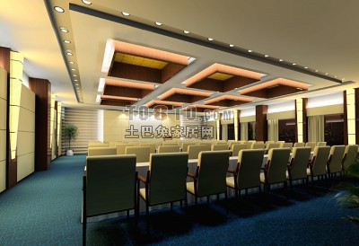 会议厅3d模型下载