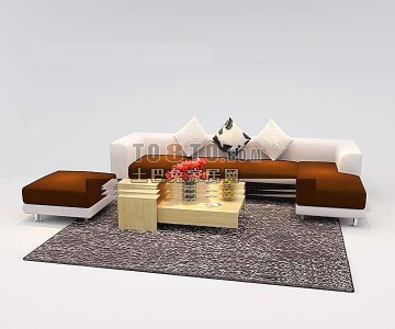沙发茶几3D模型3