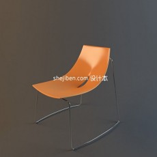简单的休闲椅3d模型下载