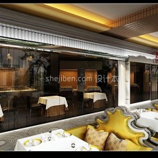 欧式豪华餐厅免费3d模型下载