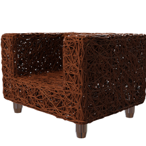 藤椅沙发3d模型下载