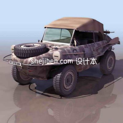 3D兵器模型-吉普车-卡车8套