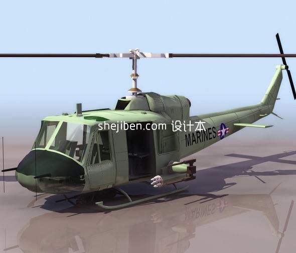 3D飞机模型-直升机模型33