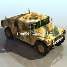 军用车辆3d模型下载
