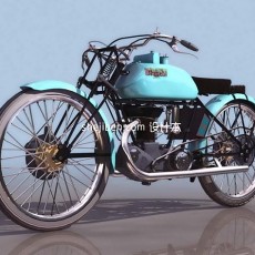 制仿真摩托车3d模型下载