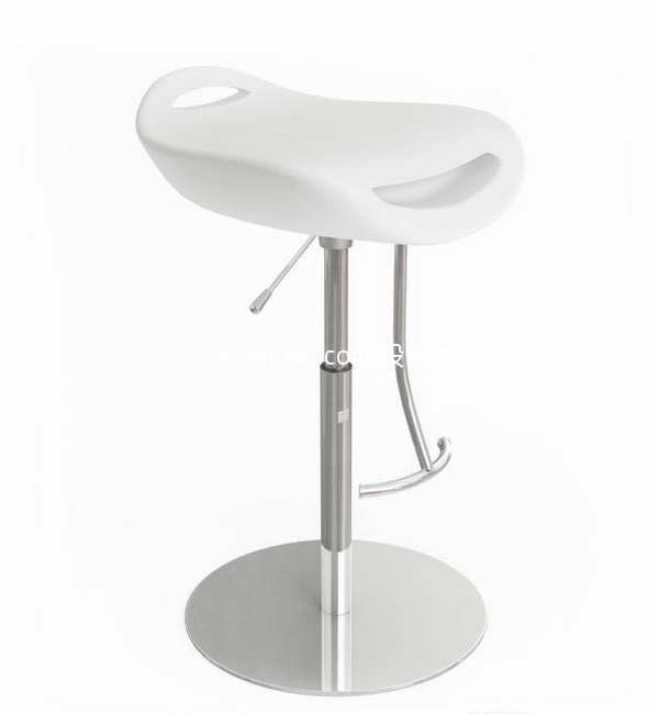 白色时尚吧椅3d模型下载