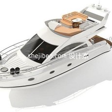 私人游艇船3d模型下载