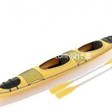 划桨船3d模型下载