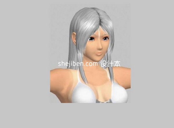 游戏人物女性人体3d模型下载