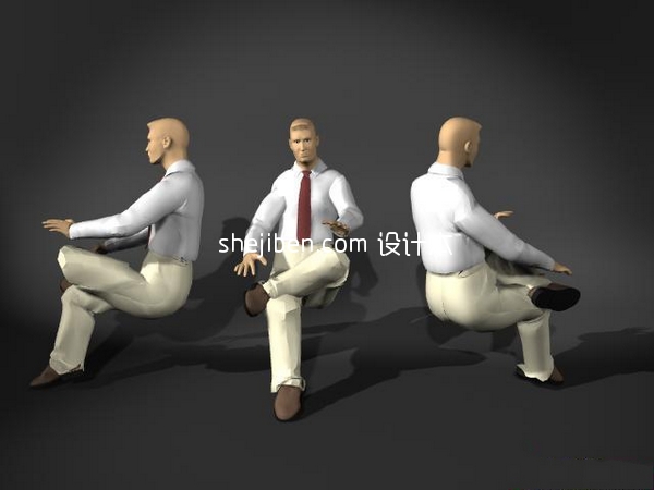 3D人体模型15-男人体2-5套