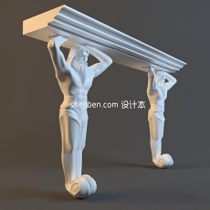 欧洲石膏雕塑3d模型下载