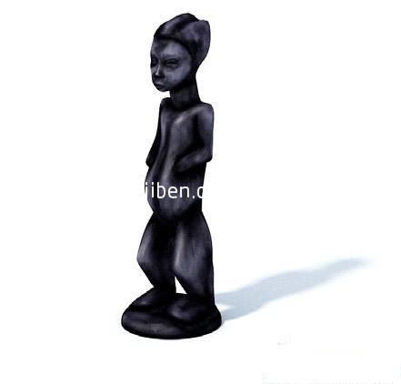 古代人物雕塑3d模型