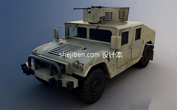 军用车3d模型下载