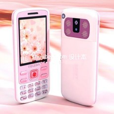 粉色可爱手机3d模型下载