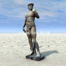大卫雕像雕塑3d模型下载
