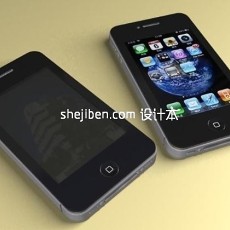 iphone4手机3d模型下载