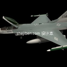 战斗机-飞机素材63d模型下载